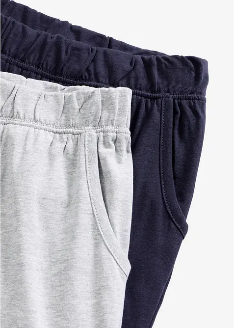 Lange Pyjamahose (2er Pack), bonprix