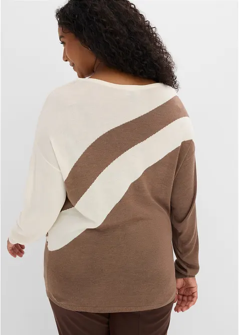 Longpullover mit Applikation, bonprix