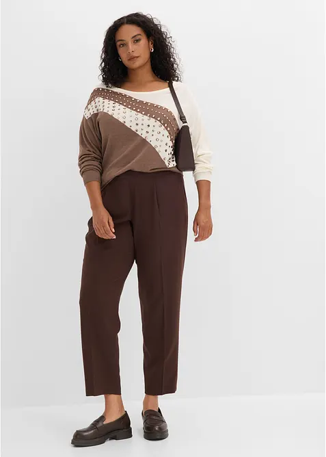 Longpullover mit Applikation, bonprix