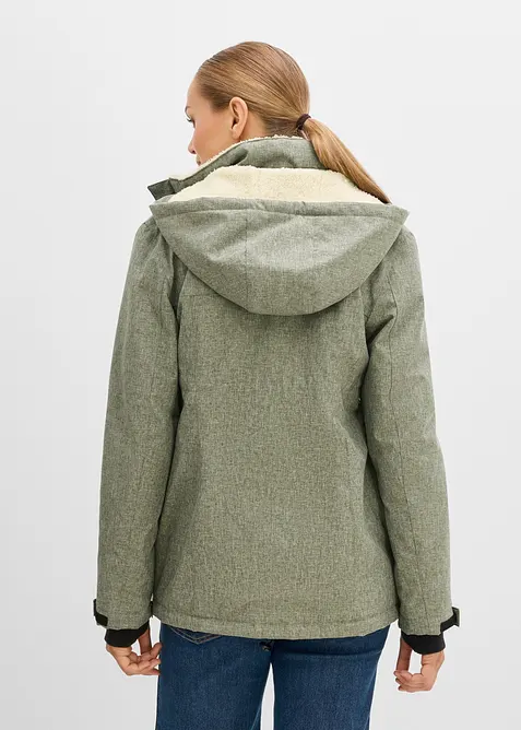 Kuschelige 3-in-1 Umstandsjacke und Tragejacke, bonprix