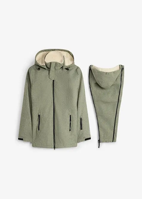Kuschelige 3-in-1 Umstandsjacke und Tragejacke, bonprix