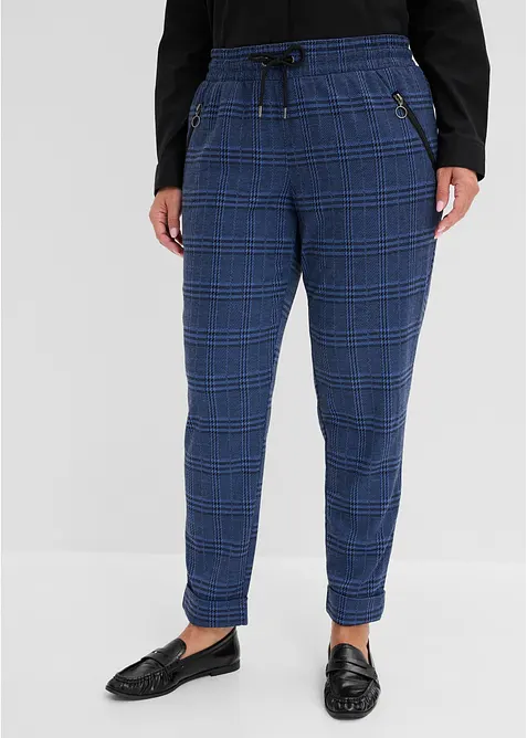 Pantalon jogger &agrave; carreaux Prince de Galles, bonprix
