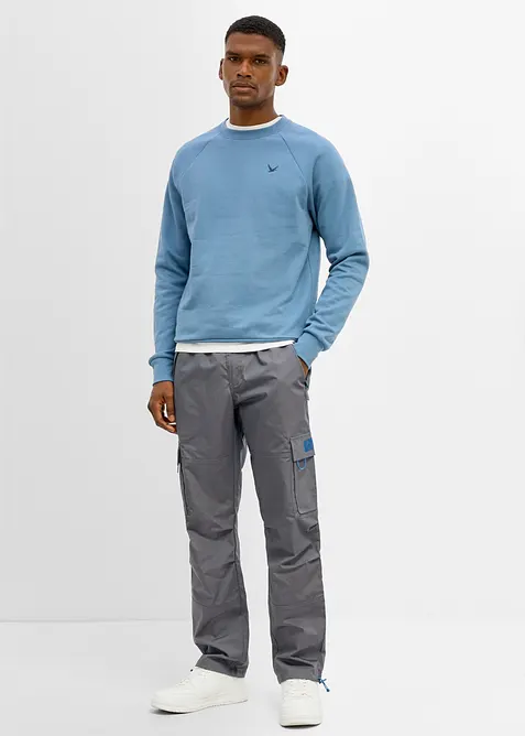 Relaxed Fit Schlupf-Cargohose, Straight, bonprix