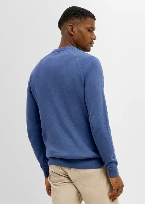 Feinstrickpullover aus reiner Baumwolle (2er Pack), bonprix