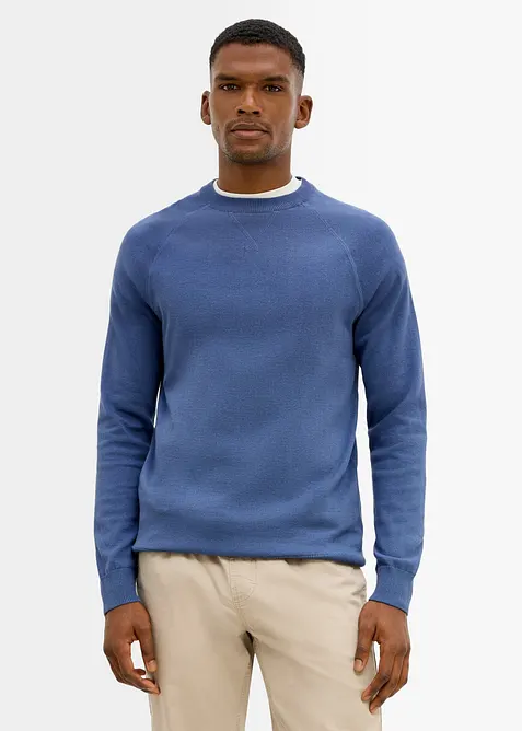 Feinstrickpullover aus reiner Baumwolle (2er Pack), bonprix