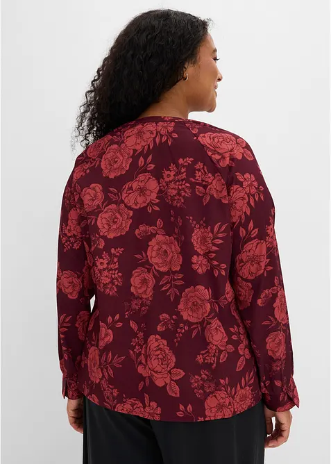 Tunique-blouse en cr&ecirc;pe l&eacute;ger, bonprix