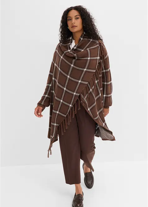 Longstrickjacke mit Fransen, bonprix