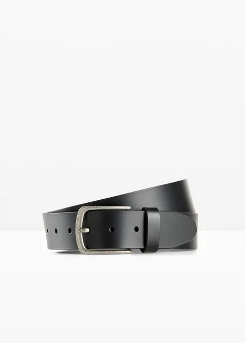 Ceinture en cuir &agrave; boucle ardillon, bonprix