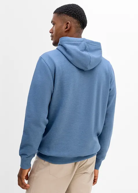 Hoodie mit Lederimitat-Details, bonprix