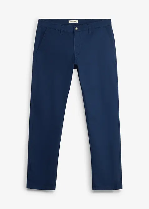Pantalon chino extensible, ample et droit, bonprix