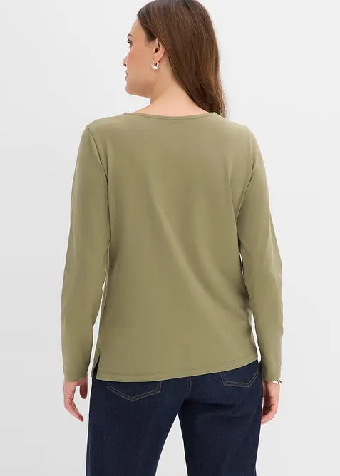 Langarmshirt mit &Ouml;sen, bonprix