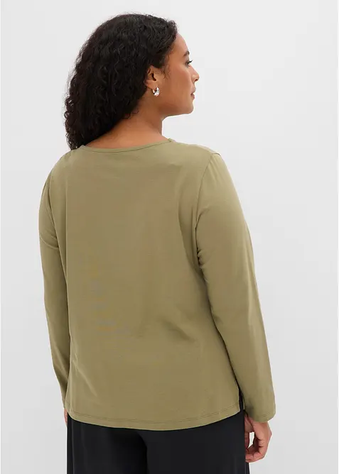 Langarmshirt mit &Ouml;sen, bonprix