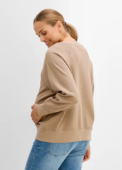 2-in-1 Umstands- und Still-Sweatshirt aus Bio-Baumwolle, bonprix