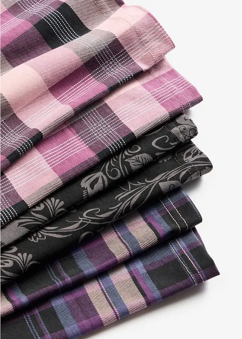 Pyjamahose aus reiner Baumwolle (3er Pack), bonprix