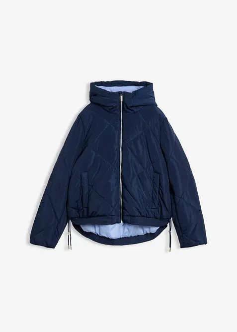 Veste matelass&eacute;e courte avec doublure contrastante, bonprix