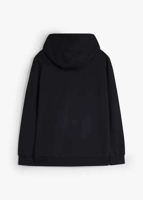 Sweat zipp&eacute; &agrave; capuche en mati&egrave;re douce, bonprix