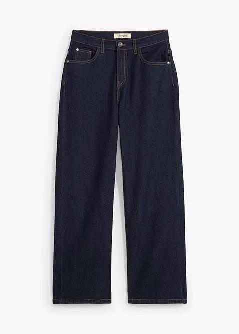 Wide-Leg-Jeans Mid Waist, bonprix