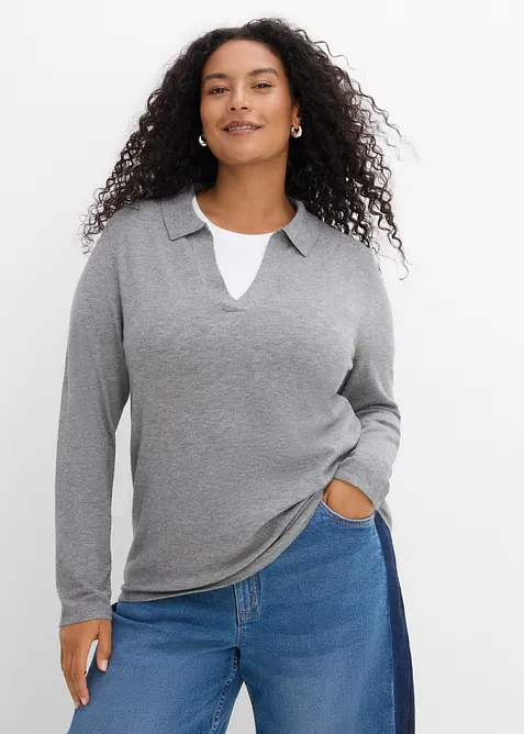 Poloshirt aus feiner Viskose, bonprix