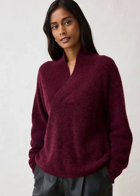 Pullover aus w&auml;rmendem Alpaka-Mix, bonprix