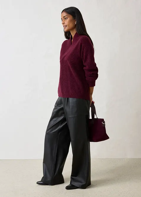 Pullover aus w&auml;rmendem Alpaka-Mix, bonprix