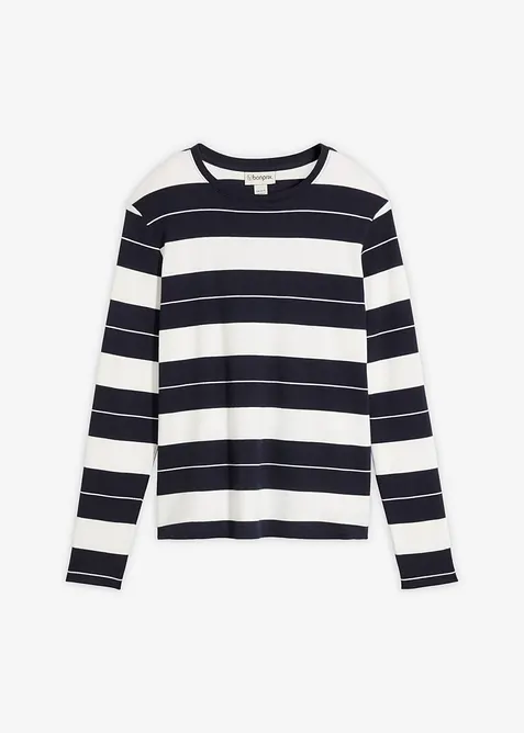 Langarmshirt aus schwerer Baumwolle, bonprix