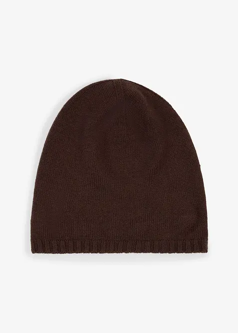 Feinstrickbeanie mit Merinowolle, bonprix