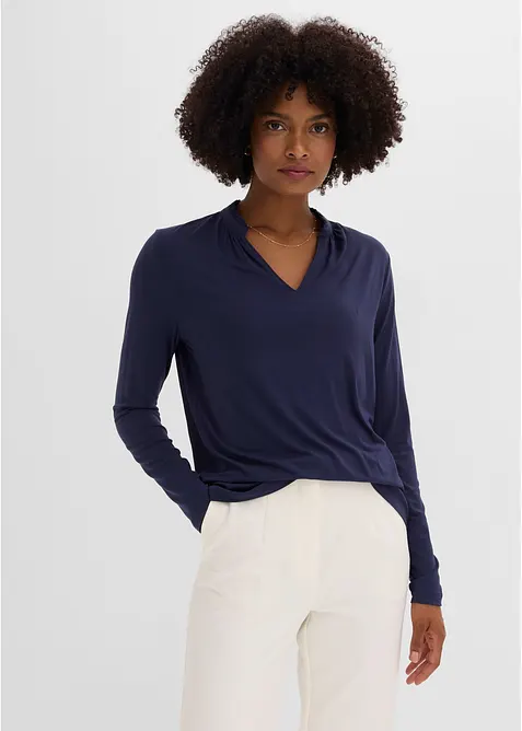 Shirt mit Stehkragen, bonprix