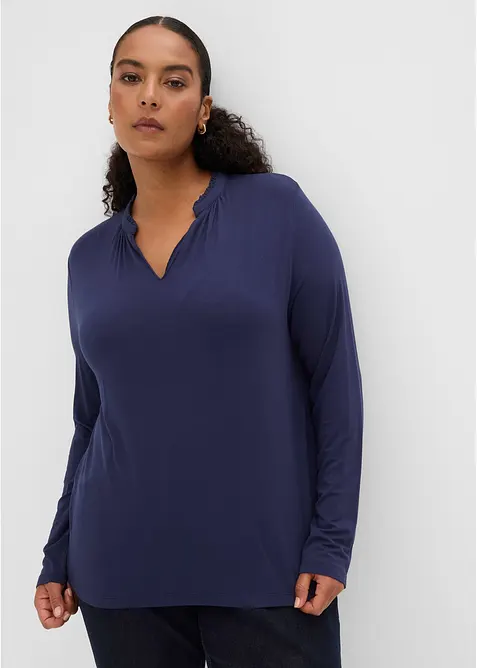 Shirt mit Stehkragen, bonprix