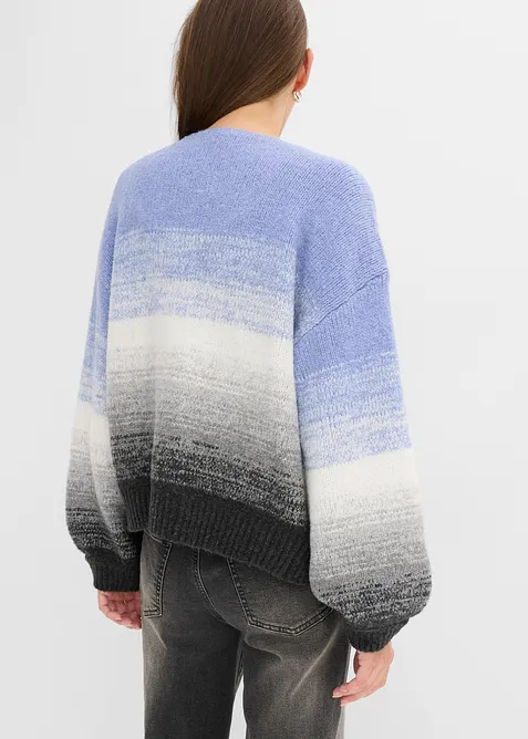 Grobstrickjacke aus weichem Woll-Mix, bonprix