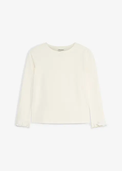 Langarmshirt aus elastischem Bio-Baumwoll-Mix, bonprix
