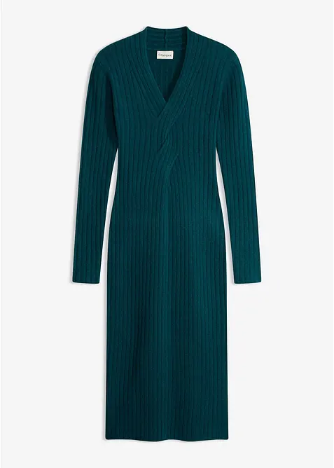 Strickkleid mit Wollanteil, bonprix