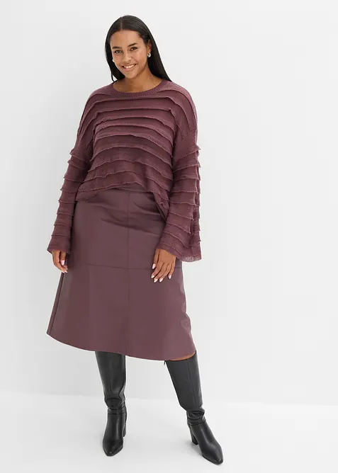 Oversize-Pullover, semi-transparent, bonprix