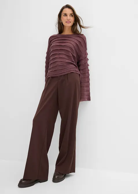 Oversize-Pullover, semi-transparent, bonprix