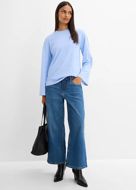 Longshirt aus flie&szlig;ender Qualit&auml;t, bonprix
