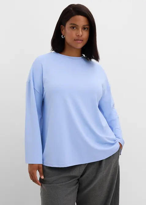 Longshirt aus flie&szlig;ender Qualit&auml;t, bonprix