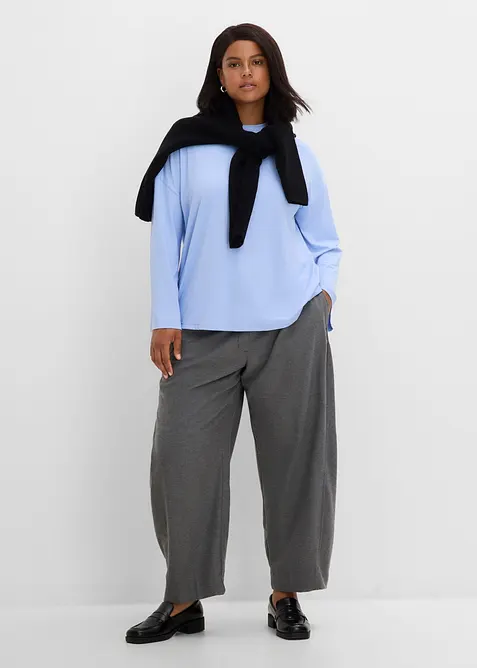 Longshirt aus flie&szlig;ender Qualit&auml;t, bonprix