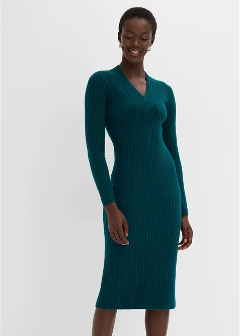 Strickkleid mit Wollanteil, bonprix