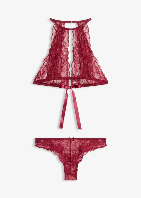 Soutien-gorge et slip ouvert (ens. 2&nbsp;pces), bonprix