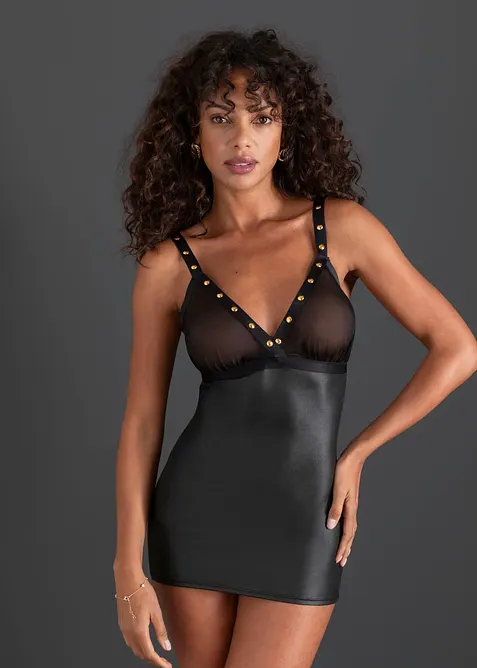 Robe effet wetlook, bonprix