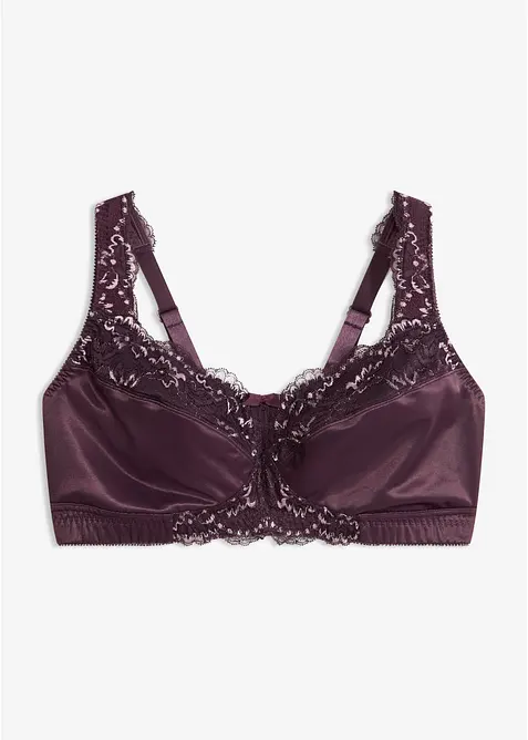 Soutien-gorge grand maintien sans armatures, bretelles rembourr&eacute;es, bonprix