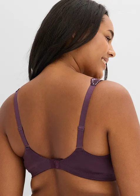 Soutien-gorge grand maintien sans armatures, bretelles rembourr&eacute;es, bonprix