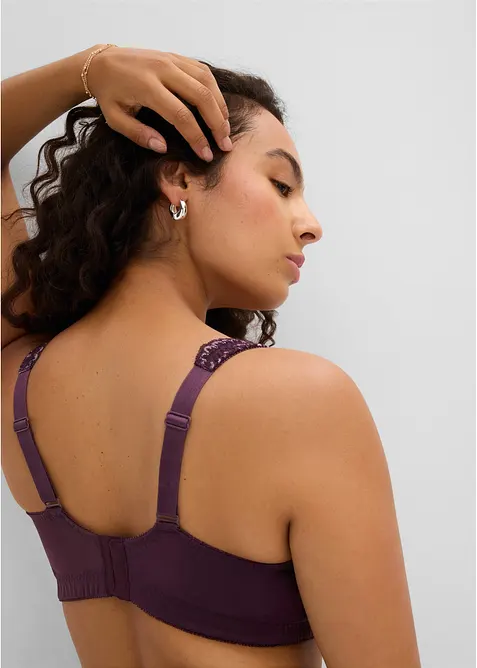 Soutien-gorge grand maintien sans armatures, bretelles rembourr&eacute;es, bonprix
