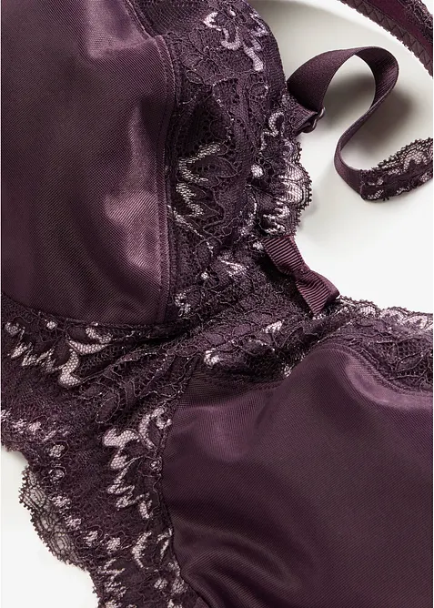 Soutien-gorge grand maintien sans armatures, bretelles rembourr&eacute;es, bonprix