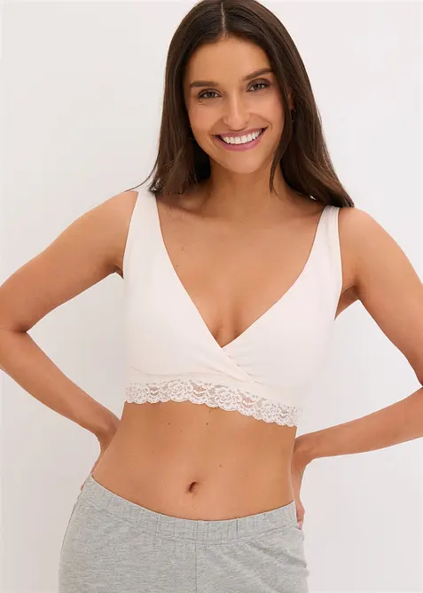 Lot de 2&nbsp;soutiens-gorge d&rsquo;allaitement sans armatures, bonprix