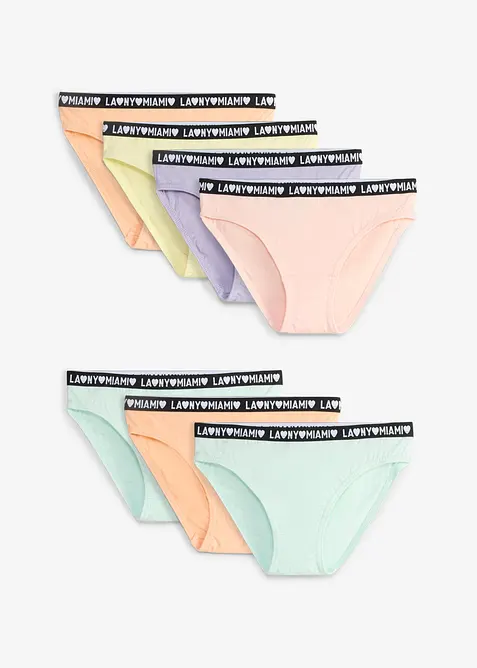 Slip mit weicher Bio-Baumwolle  (7er Pack), bonprix