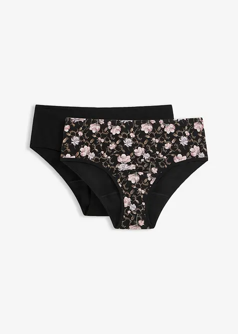 Lot de 2 culottes menstruelles maxi, flux moyen, bonprix