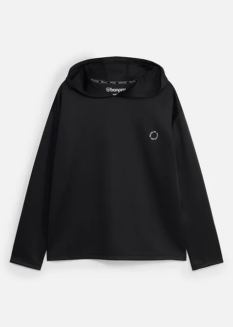 Sweat-shirt &agrave; capuche sportif et oversize, s&eacute;chage rapide, bonprix