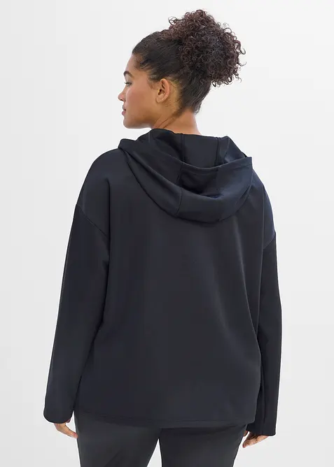 Sweat-shirt &agrave; capuche sportif et oversize, s&eacute;chage rapide, bonprix