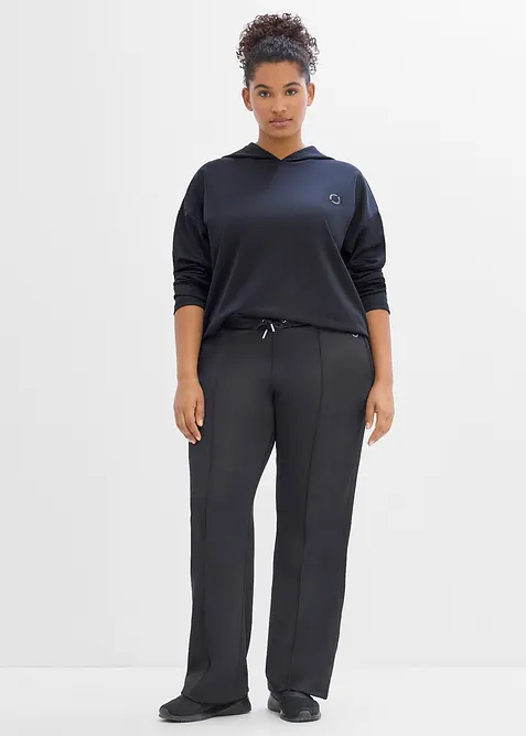 Sweat-shirt &agrave; capuche sportif et oversize, s&eacute;chage rapide, bonprix