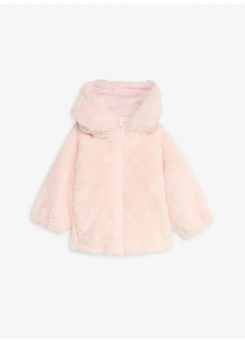 Veste b&eacute;b&eacute; en peluche moelleuse, bonprix